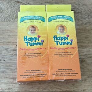 New 2 pack Happi Tummi herbal refill pouch